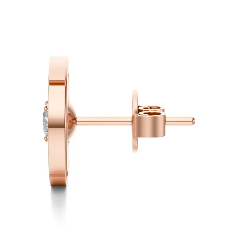 Kolczyki koła w różowym złocie AJK_029